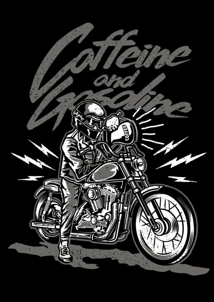 T-shirt Caffeine and Gasoline