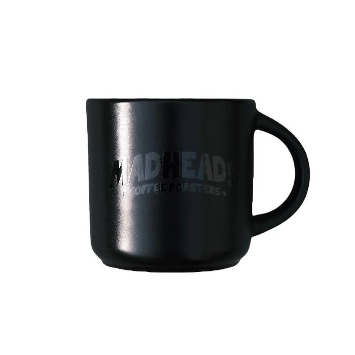 Matte ceramic mug "Mad Heads"