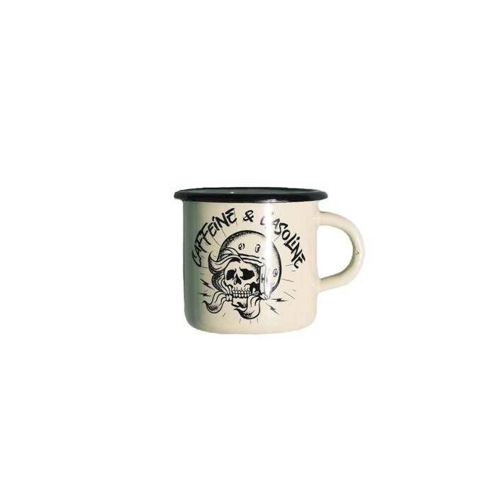 Citron metal mug "Caffeine & Gasoline"