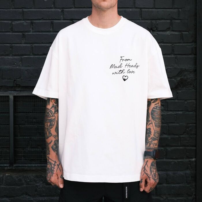 T-shirt white "Cupid". SHU x MH