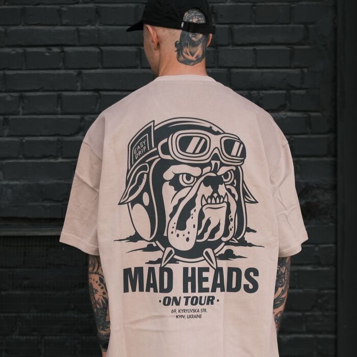 Cappuccino T-shirt "Mad heads on tour"