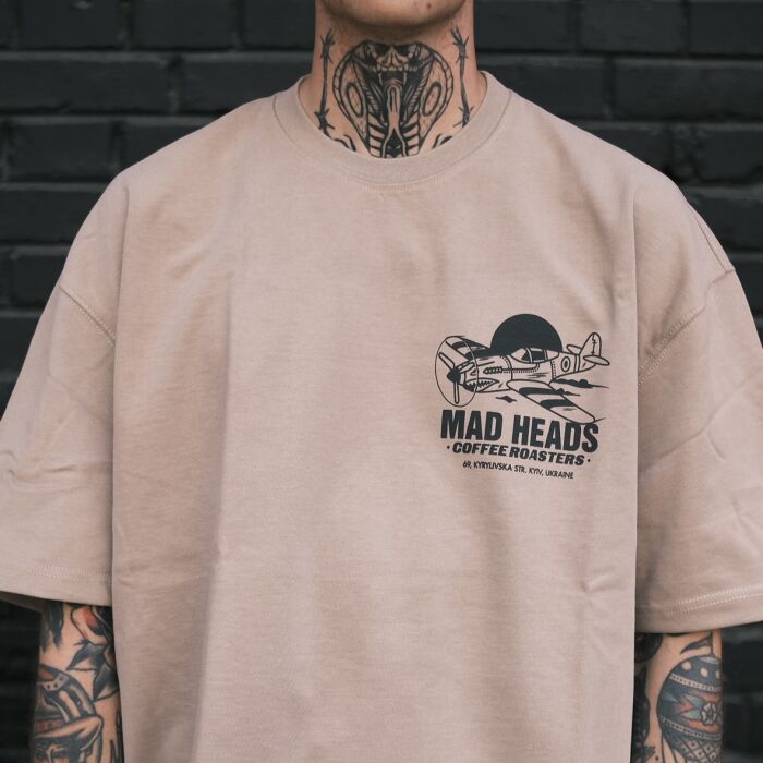 Cappuccino T-shirt "Mad heads on tour"