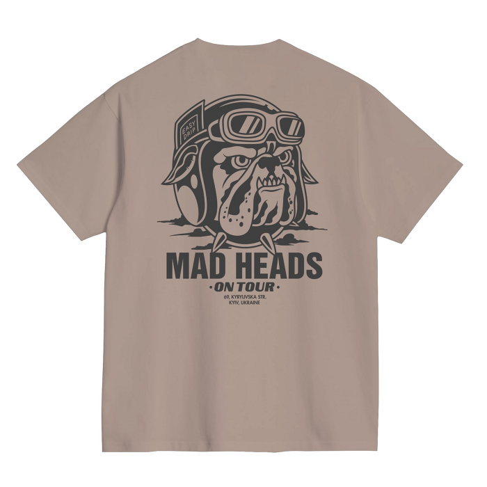 Cappuccino T-shirt "Mad heads on tour"