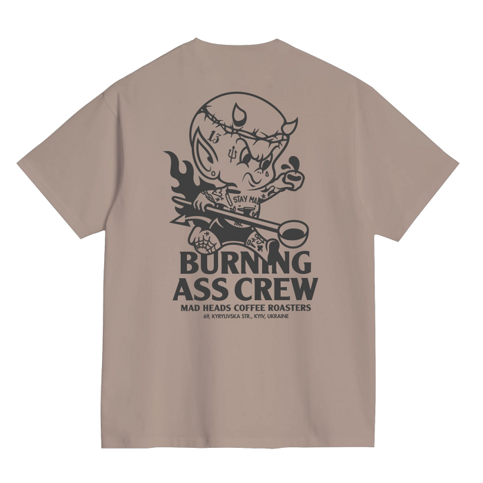 Cappuccino T-shirt "Who Satan vol.2". SHU x MH