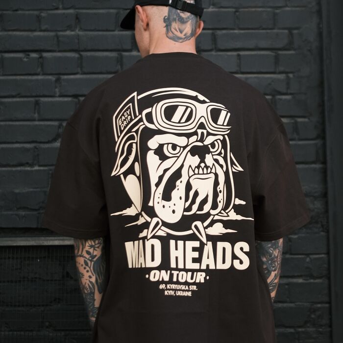 Dark chocolate T-shirt "Mad heads on tour"